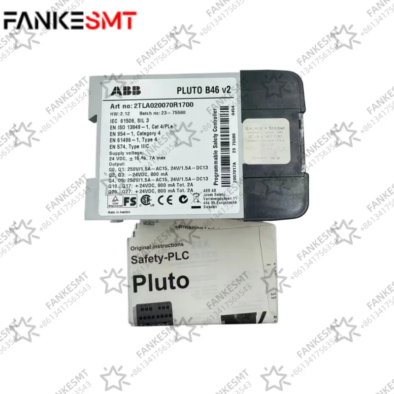 ABB Programmable Safety Controller 2TLA020070R1700 PLUTO B46 V2