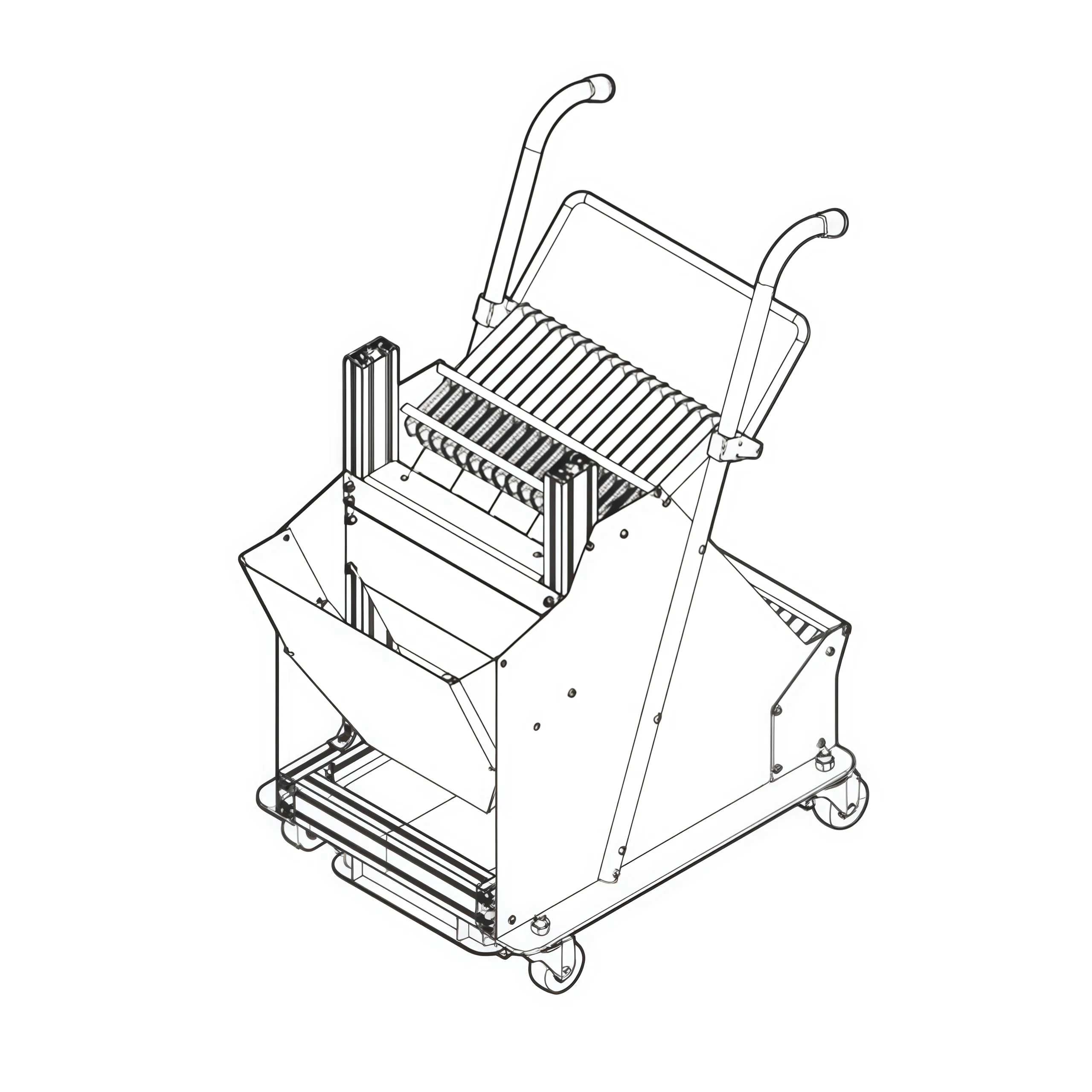 Samsung&Hanwha EXCEN FLEX &Pro SMT Machine Feeder Docking Cart Drawing