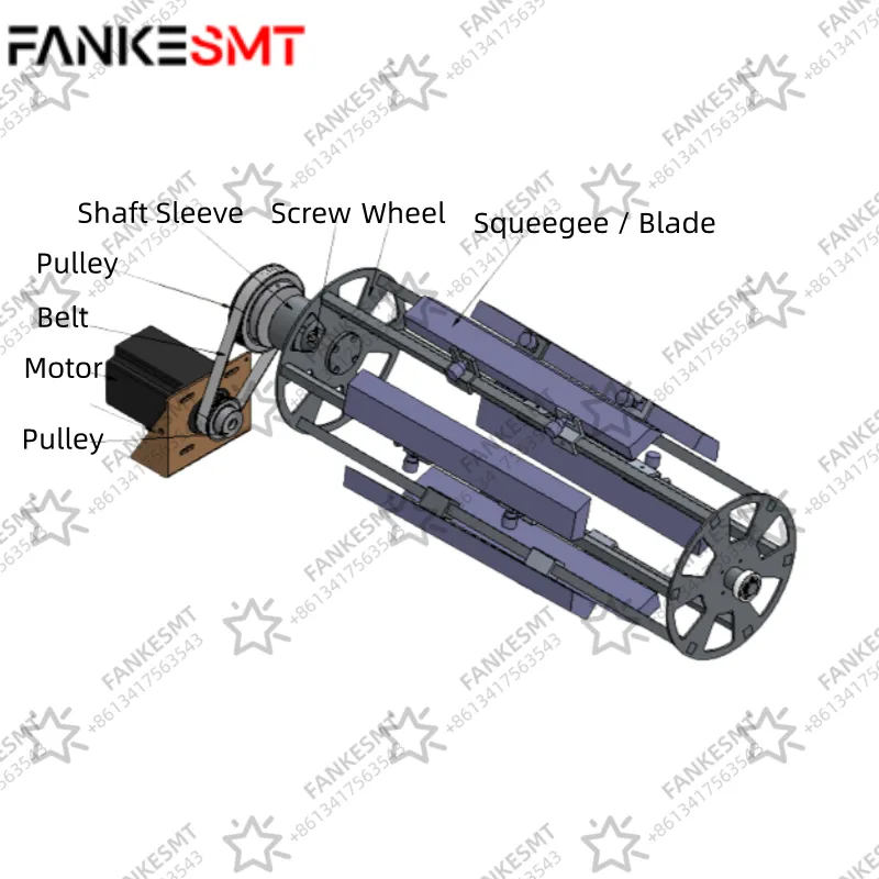 Automatic Squeegee Cleaner Mechanical structure