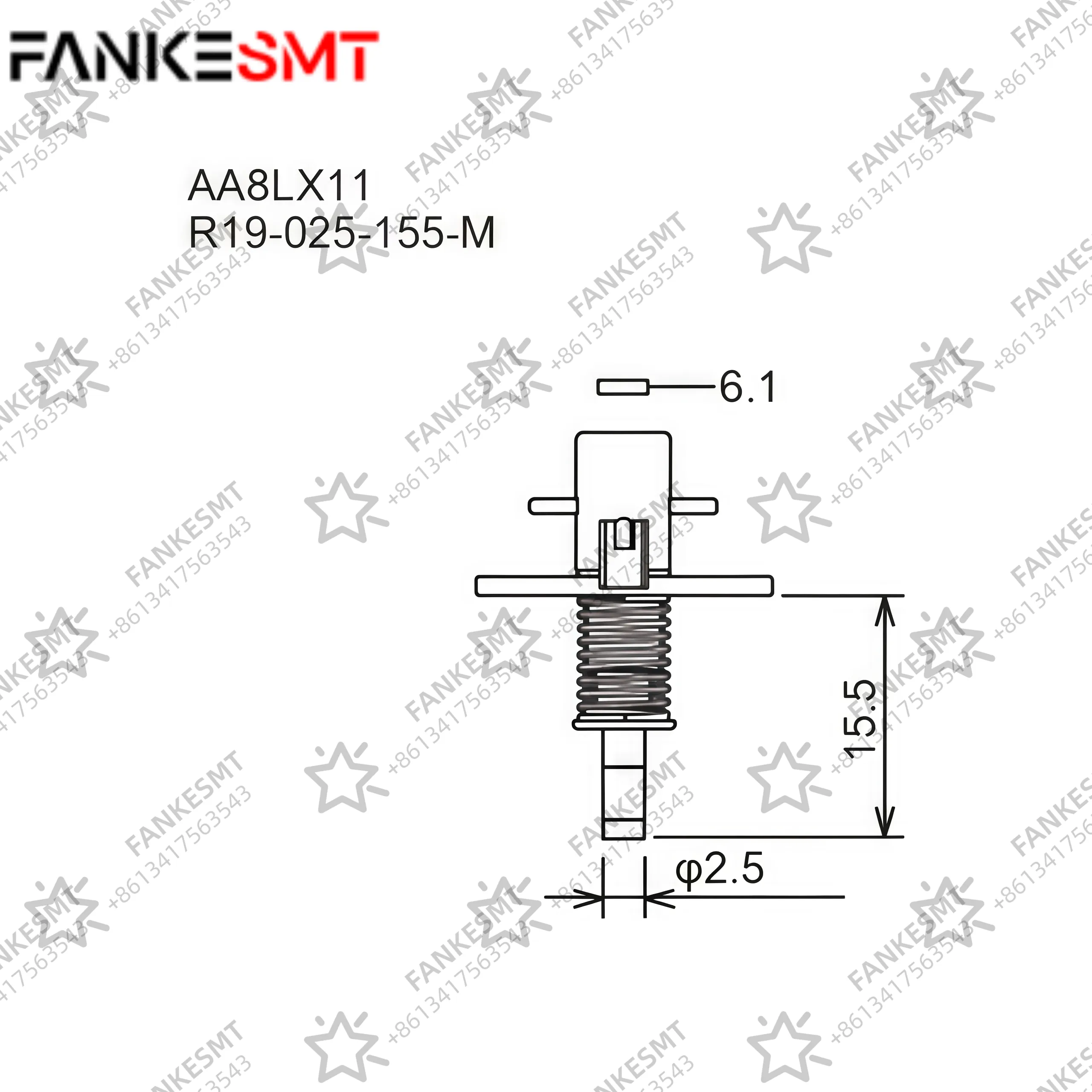 FUJI Nozzle AA8LX11 R19-025-155-M