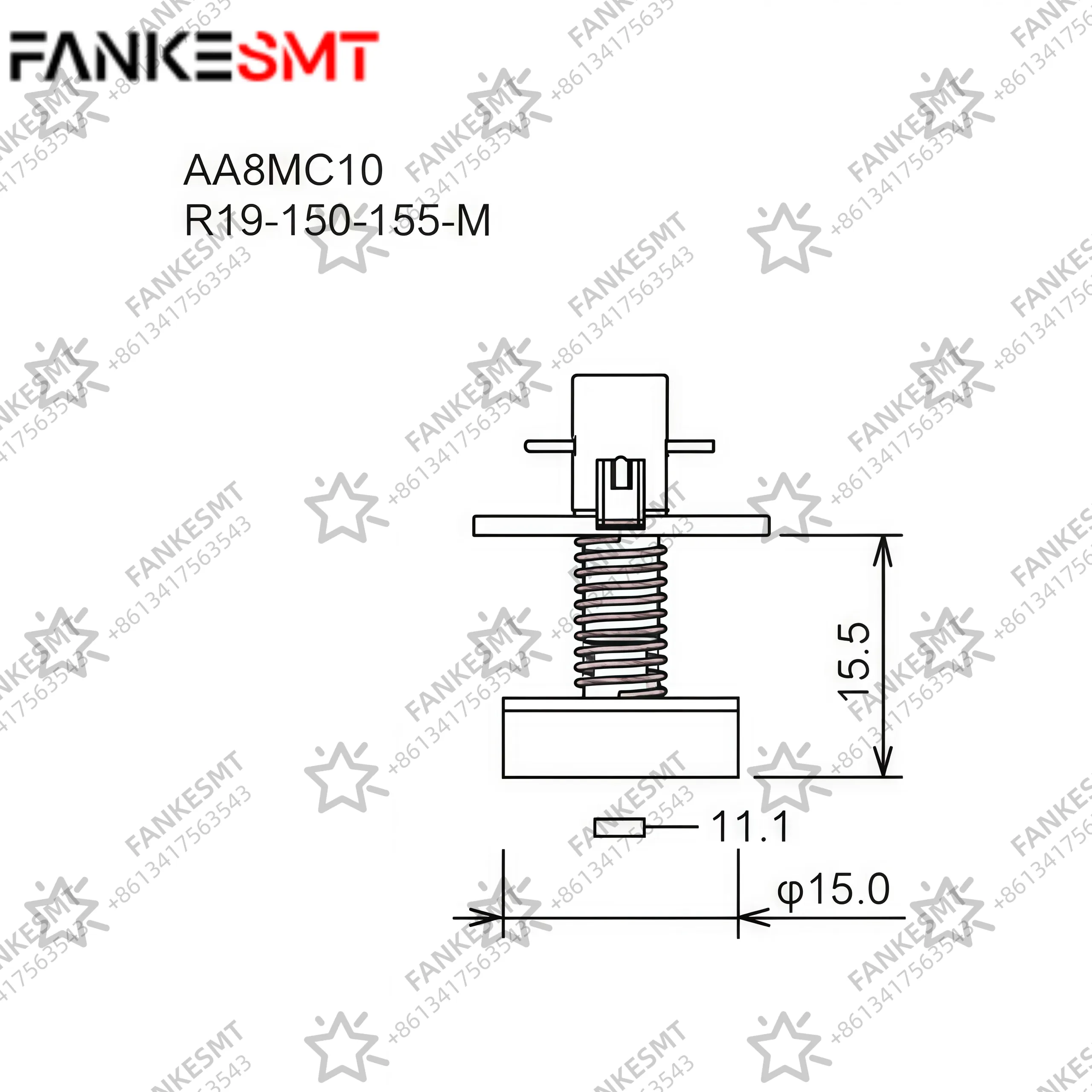 FUJI Nozzle AA8MC10 R19-150-155-M
