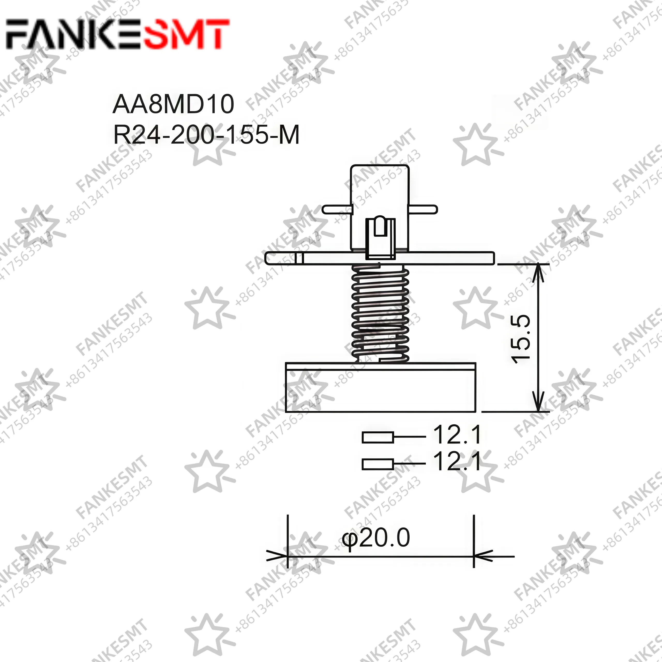 FUJI Nozzle AA8MD10 R24-200-155-M