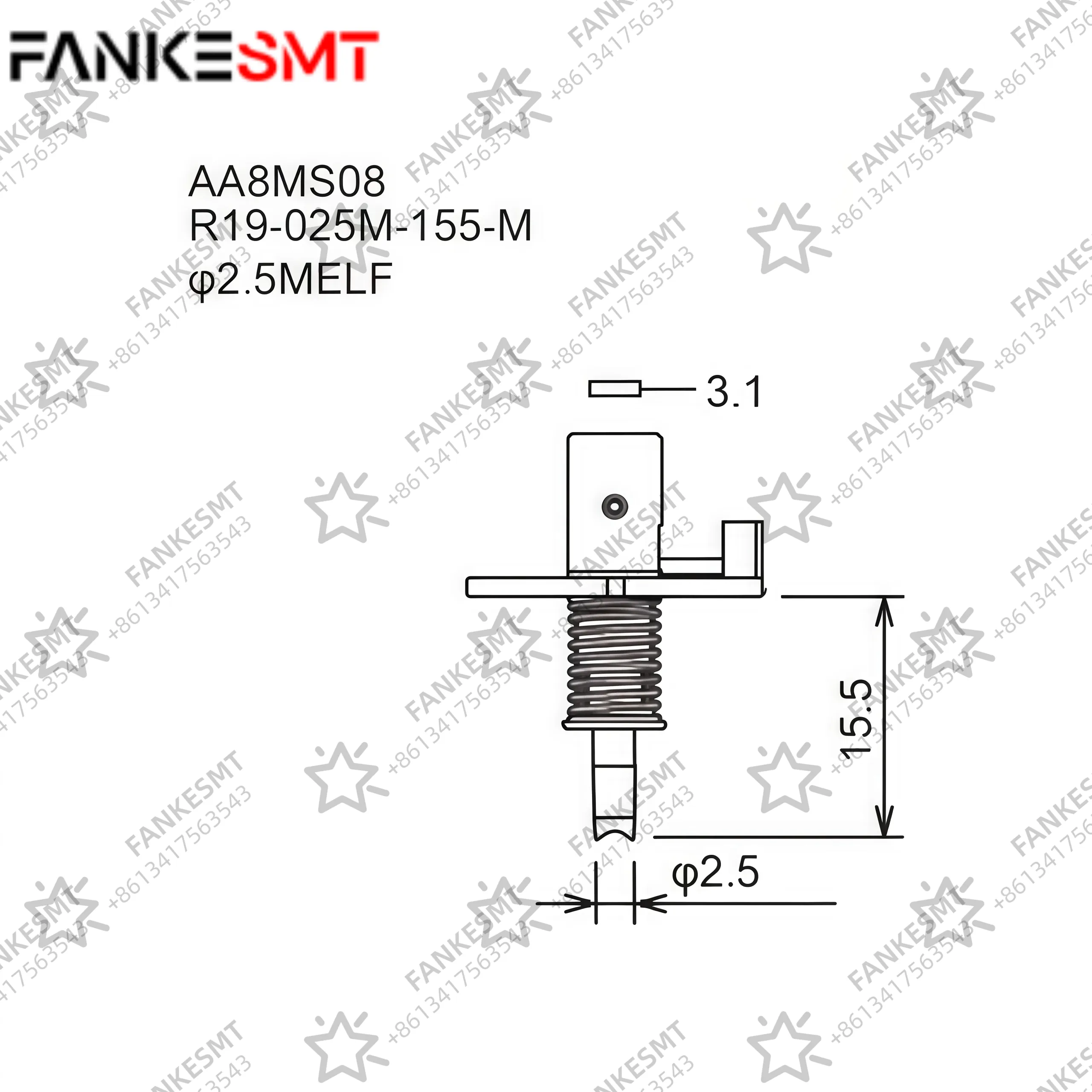 FUJI Nozzle AA8MS08 R19-025M-155-M